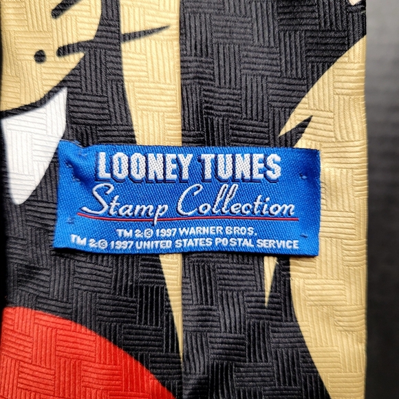 Looney Tunes Stamp Collection Men's Tie - Picture 2 of 3